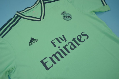 Retro Jersey 2019-2020 Real Madrid Third Away Green Soccer Jersey Vintage Real Football Shirt