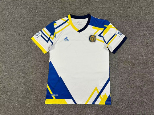 Fans Version 2025-2026 Club Atlético Rosario Central Away White Soccer Jersey