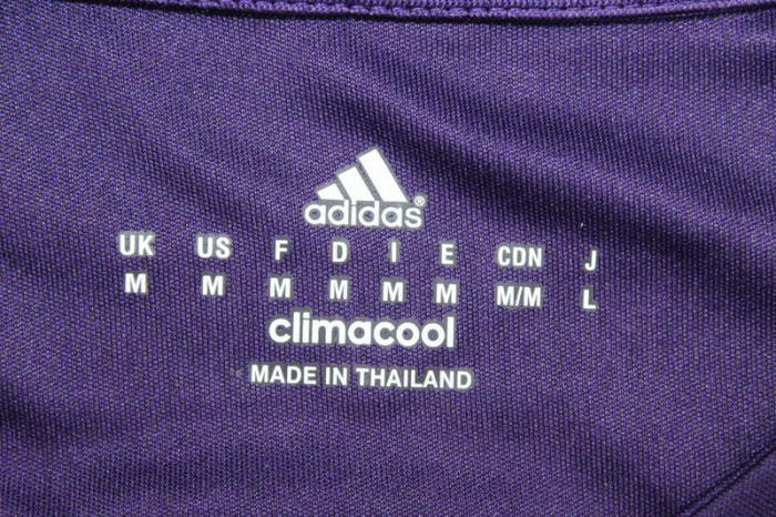 with UCL Patch Retro Jersey 2010-2011 Real Madrid Third Away Purple Soccer Jersey