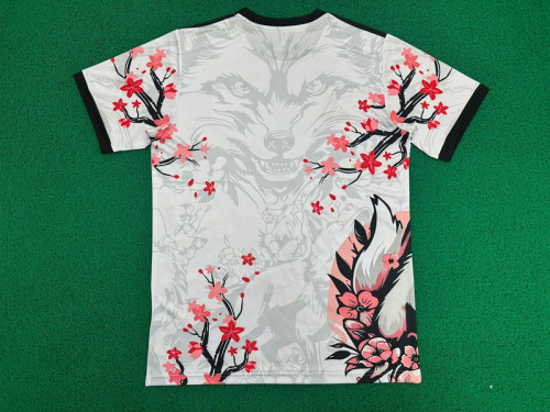 Fan Version 2025 Japan White Comic Soccer Jersey Football Shirt