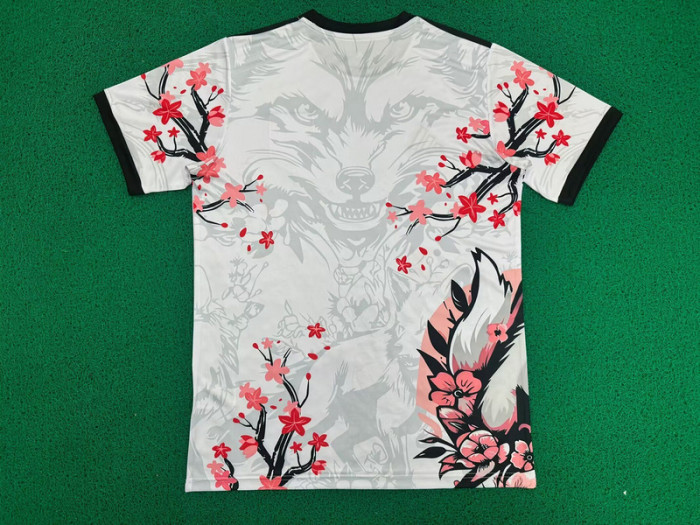 Fan Version 2025 Japan White Comic Soccer Jersey Football Shirt