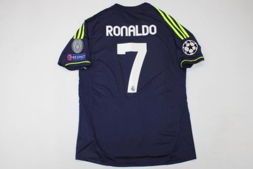with UCL Patch Retro Jersey 2012-2013 Real Madrid RONALDO 7 Away Soccer Jersey