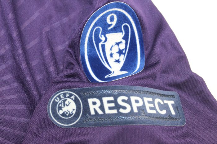 with UCL Patch Retro Jersey 2010-2011 Real Madrid Third Away Purple Soccer Jersey