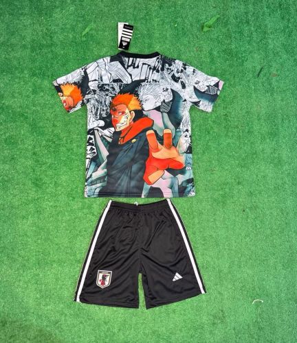 Youth Uniform Kids Kit 2025 Japan COMIC Soccer Jersey Shorts Child Football Set