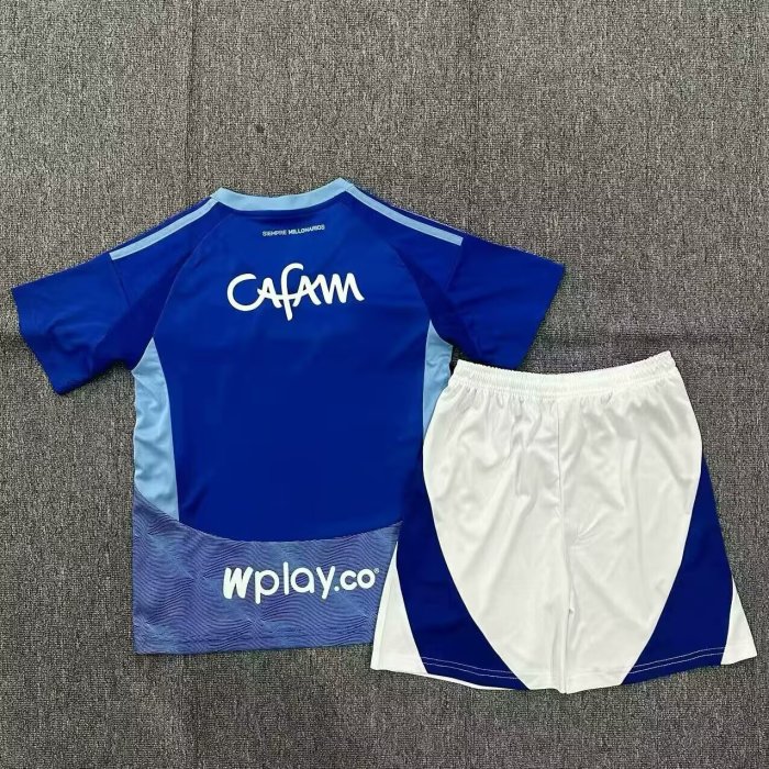 Youth Uniform Kids Kit 2025-2026 Millionaire Home Soccer Jersey Shorts Child Football Set