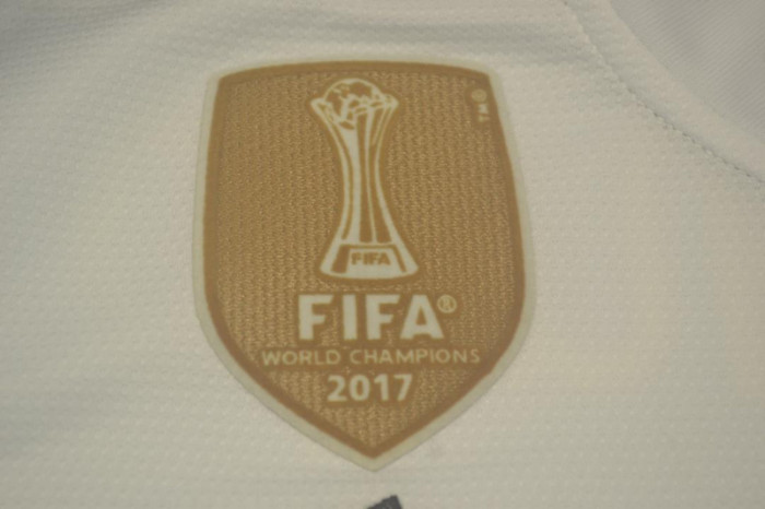 with Golden FIFA+UCL Patch Retro Jersey 2018-2019 Real Madrid VICTOR HUGO 7 Home Soccer Jersey Vintage Football Shirt
