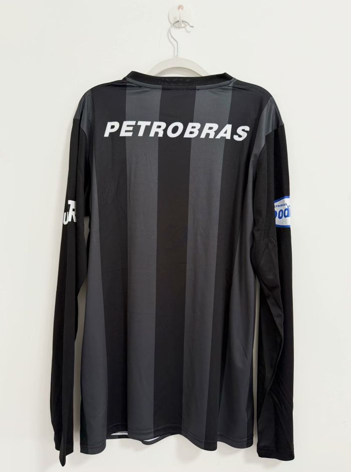 Long Sleeve Retro Jersey 2007 Flamengo Black Goalkeeper Soccer Jersey Vintage Football Shirt