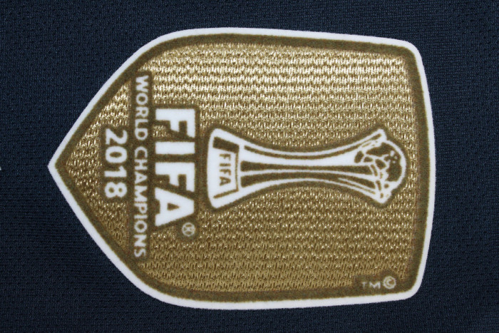 with Golden FIFA+UCL Patch Retro Jersey 2018-2019 Real Madrid Away Black Soccer Jersey Vintage Football Shirt