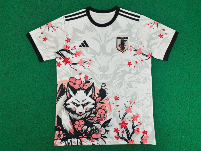 Fan Version 2025 Japan White Comic Soccer Jersey Football Shirt