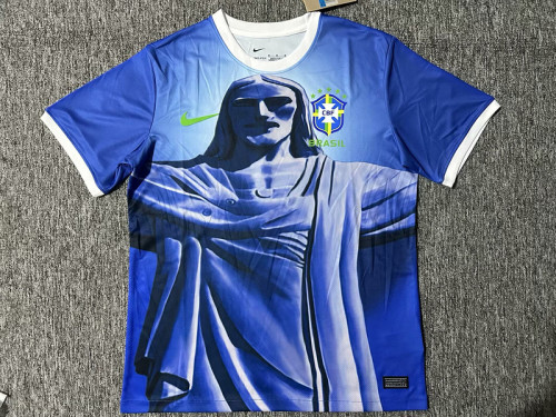 Fan Version 2025 Brazil Blue Special Edition Soccer Jersey Brasil Camisetas de Futbol