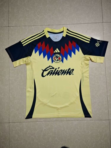 Fan Version 2025-2026 Club America Aguilas Yellow Soccer Training Jersey Football Shirt