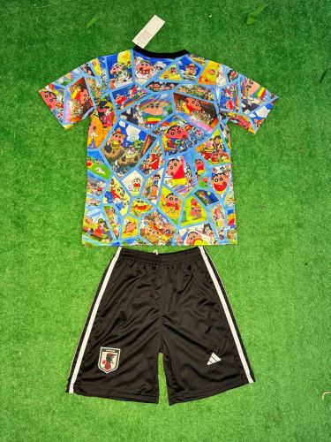 Youth Uniform Kids Kit 2025 Japan COMIC Soccer Jersey Shorts Child Football Set