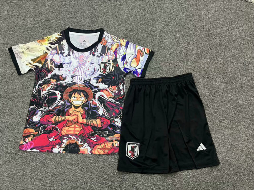 Youth Uniform Kids Kit 2025 Japan COMIC Soccer Jersey Shorts Child Football Set