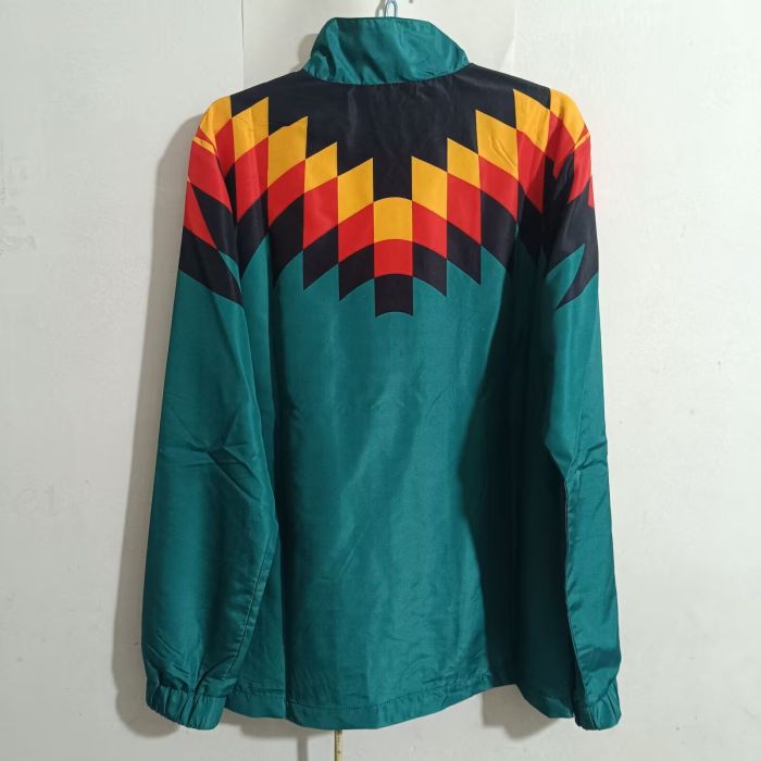 Retro Model 1994 Germany Green Soccer Windbreaker Jacket Football Jacket