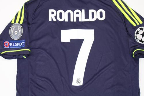 with UCL Patch Retro Jersey 2012-2013 Real Madrid RONALDO 7 Away Soccer Jersey