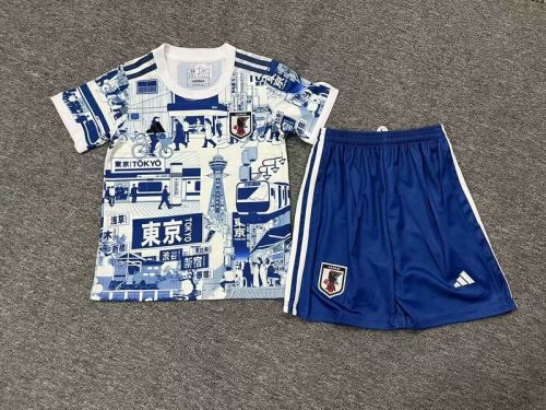 Youth Uniform Kids Kit 2025 Japan COMIC Soccer Jersey Shorts Child Football Set