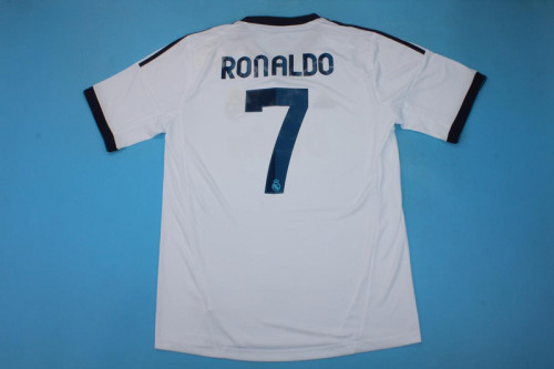 Retro Jersey 2012-2013 Real Madrid RONALDO 7 Home Soccer Jersey Vintage Football Shirt