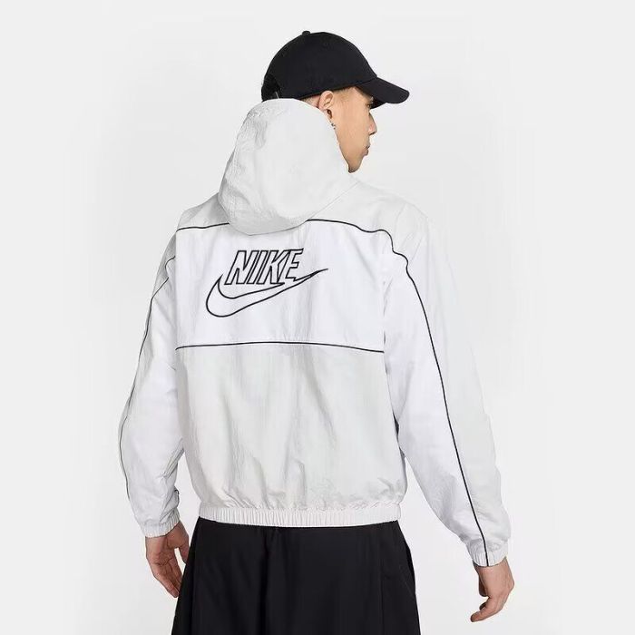 2025 NK White Soccer Windbreaker Jacket Football Jacket
