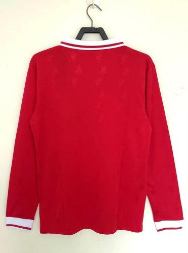 Long Sleeve Retro Jersey 1996-1998 Liverpool Home Soccer Jersey Vintage Football Shirt