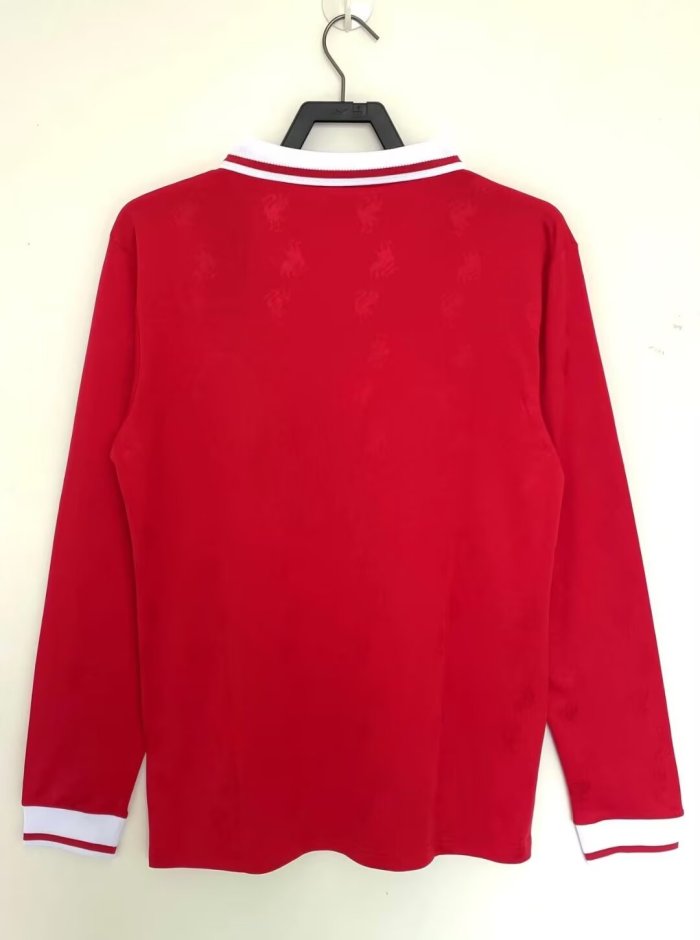 Long Sleeve Retro Jersey 1996-1998 Liverpool Home Soccer Jersey Vintage Football Shirt