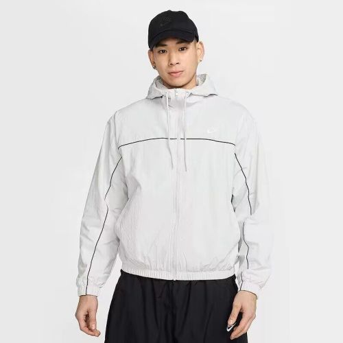 2025 NK White Soccer Windbreaker Jacket Football Jacket