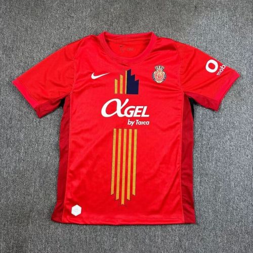 Fans Version 2025-2026 Mallorca 120th Anniversary Soccer Jersey Red Football Shirt