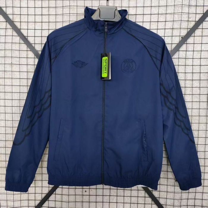 2025 Paris Dark Blue Soccer Windbreaker Jacket PSG Football Jacket