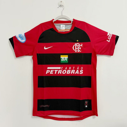 with Sleeve Patch Retro Jersey 2006-2007 Flamengo Home Soccer Jersey Vintage Football Shirt