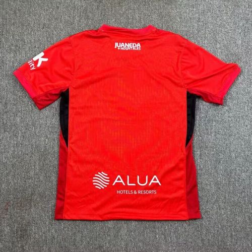 Fans Version 2025-2026 Mallorca 120th Anniversary Soccer Jersey Red Football Shirt