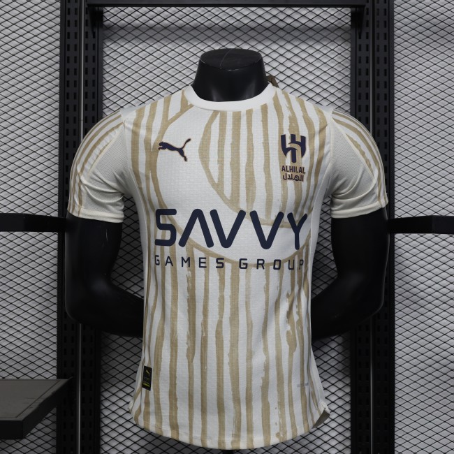 Player Version 2025-2026 Al-Hilal Saudi Away Soccer Jersey Football Shirt