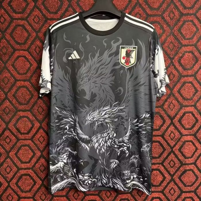 Fan Version 2025 Japan Black Comic Soccer Jersey Football Shirt