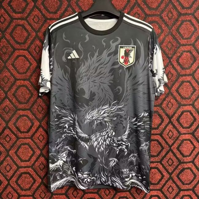 Fan Version 2025 Japan Black Comic Soccer Jersey Football Shirt