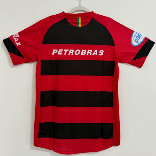 with Sleeve Patch Retro Jersey 2006-2007 Flamengo Home Soccer Jersey Vintage Football Shirt