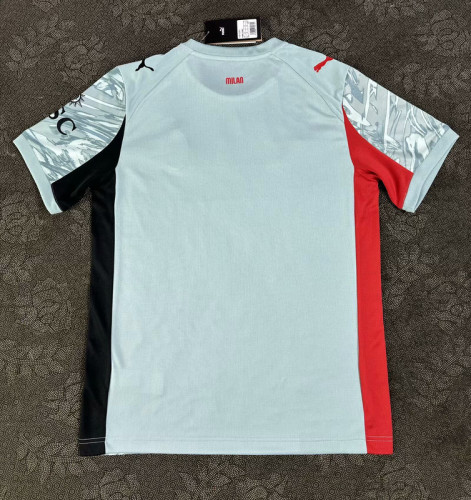 Fan Version 2025-2026 AC Milan Away White Soccer Jersey AC Football Shirt