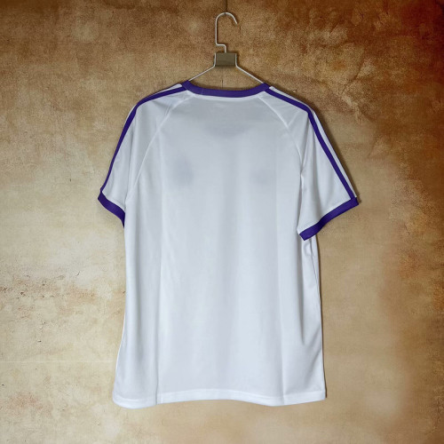 Retro Model 2025-2026 Real Madrid White/Purple Soccer Jersey Real Football Casual Shirt