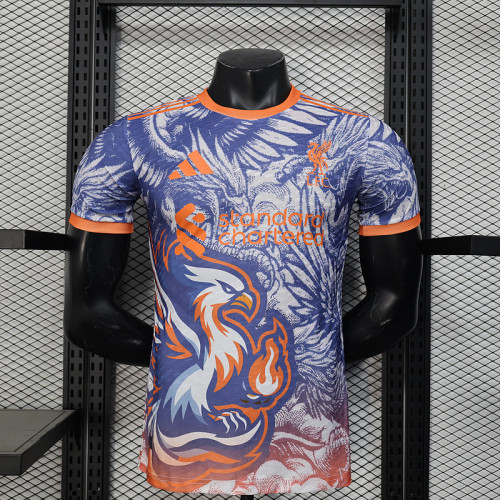 Player Version 2025-2026 Liverpool Purple/Orange Special Edition Soccer Jersey Football Shirt