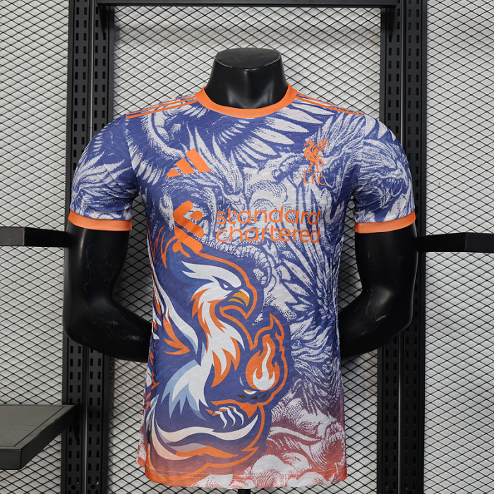 Player Version 2025-2026 Liverpool Purple/Orange Special Edition Soccer Jersey Football Shirt