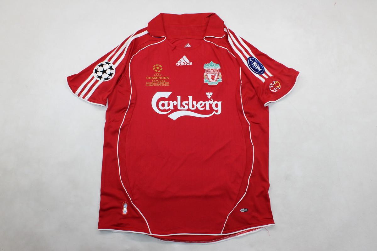 US$ 35.00 - with Front Lettering+UCL Patch Retro Jersey 2006-2007 ...