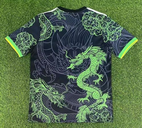 Fans Version 2025-2026 Real Madrid Black/Green Dragon Soccer Jersey Real Football Shirt