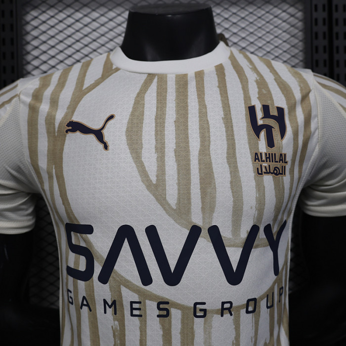 Player Version 2025-2026 Al-Hilal Saudi Away Soccer Jersey Football Shirt