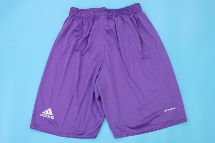 Retro Shorts 2016-2017 Real Madrid Away Purple Soccer Shorts Football Shorts