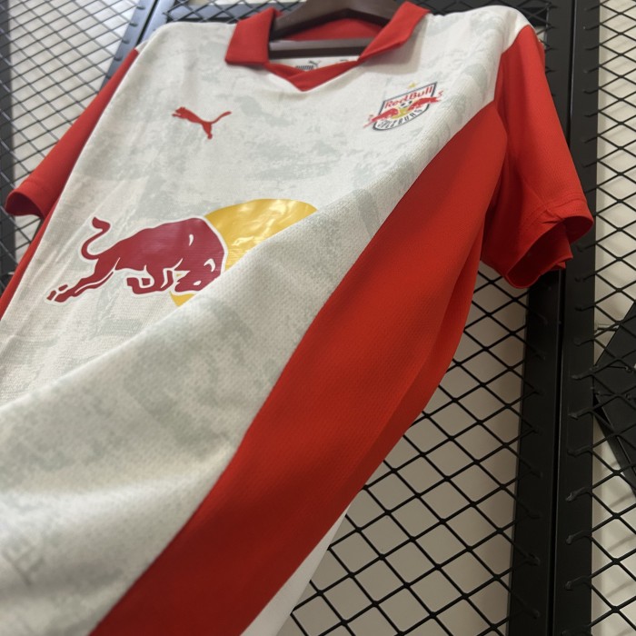 Fan Version 2025-2026 RB Leipzig Home Soccer Jersey Football Shirt