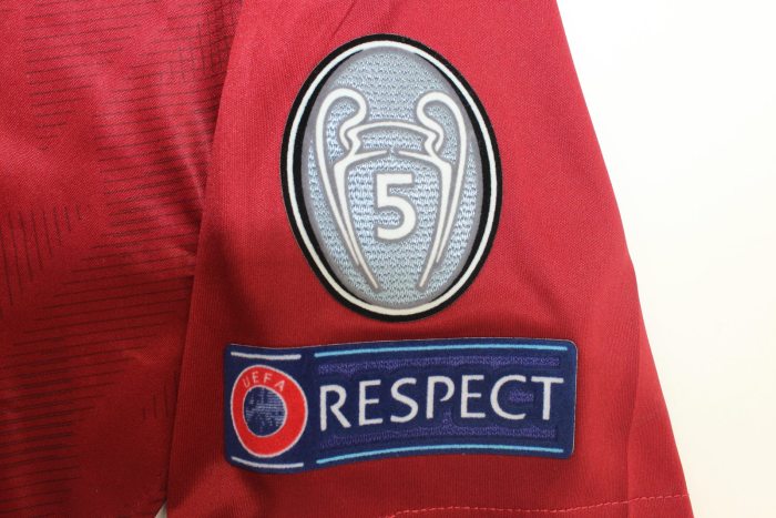 with Front Lettering+UCL Patch Retro Jersey 2018-2019 Liverpool Home Soccer Jersey Vintage Football Shirt