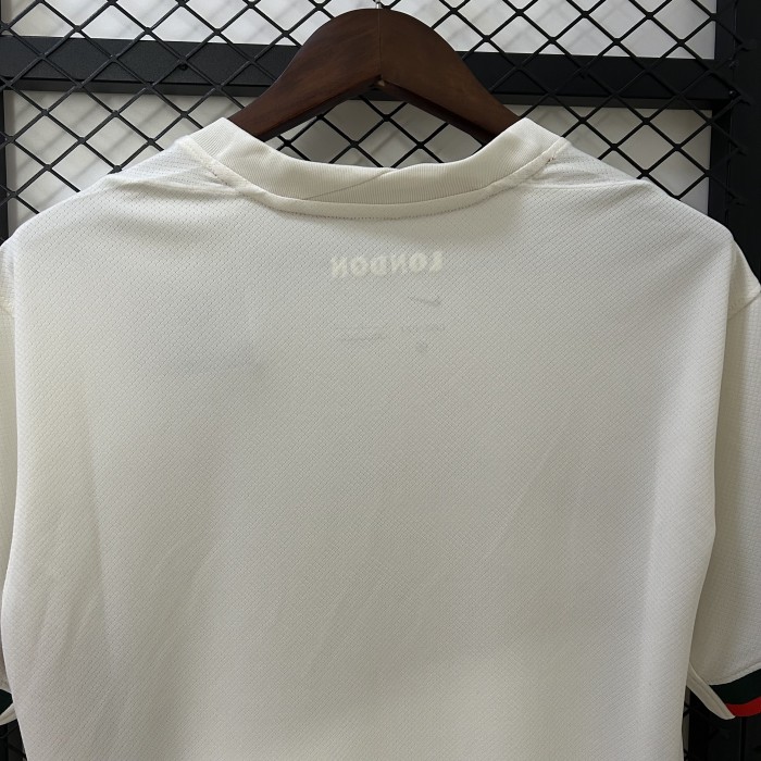 without Sponor Logo Fan Version 2025-2026 Chelsea Away White Soccer Jersey Football Shirt