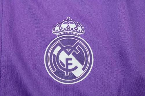 Retro Shorts 2016-2017 Real Madrid Away Purple Soccer Shorts Football Shorts