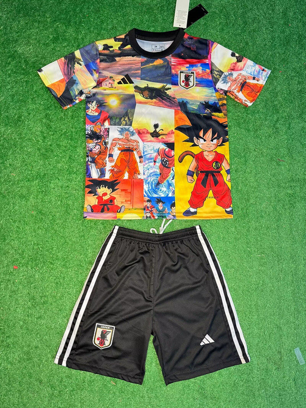Youth Uniform Kids Kit 2025 Japan COMIC Soccer Jersey Shorts Child Football Set