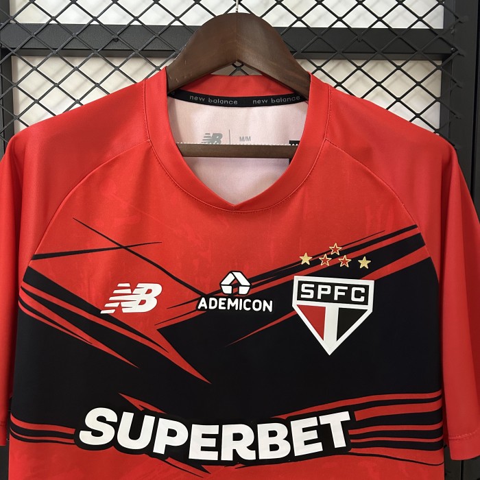 Fans Version 2025-2026 Sao Paulo Red Soccer Training Jersey Football Shirt