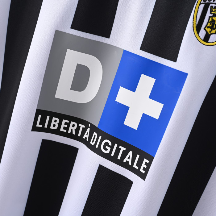 Retro Jersey 1999-2000 Juventus Home Black/White Soccer Jersey Vintage Football Shirt