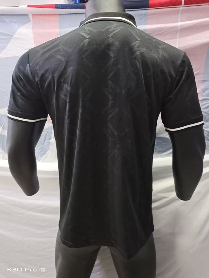 Fan Version 2025-2026 Manchester United Black Soccer Polo