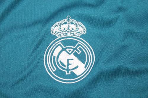 Retro Shorts 2017-2018 Real Madrid Third Away Blue Soccer Shorts Football Shorts